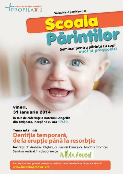 Scoala parintilor: Dentitia temporara, de la eruptie pana la resorbtie
