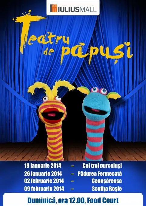Teatru de papusi, Targ Bio si promotii de pana la 75% in acest weekend la Iulius Mall