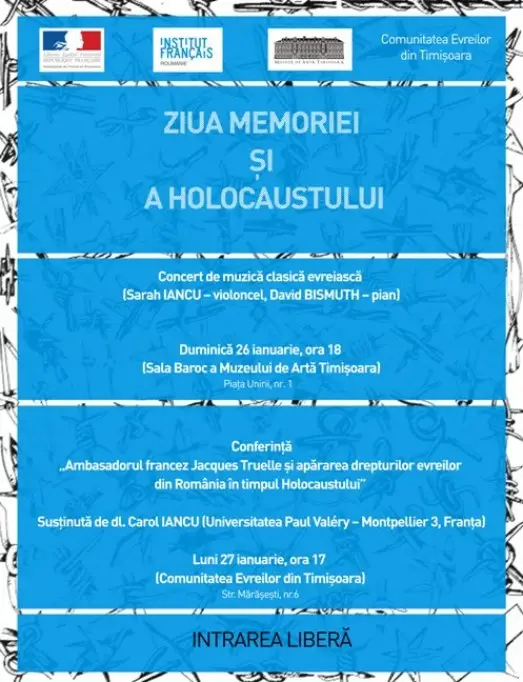 Concert cu ocazia Zilei Memoriei si a Holocaustului