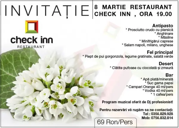 8 Martie by Restaurant Check Inn