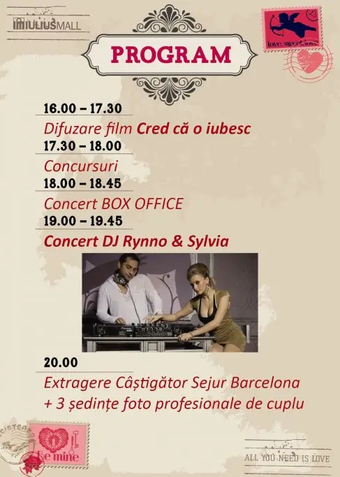 Dj Rynno & Sylvia, cadoul muzical oferit de Iulius Mall de ziua indragostitilor