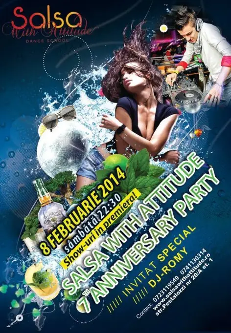 Party si workshop pe ritmuri latino la aniversarea Salsa With Attitude