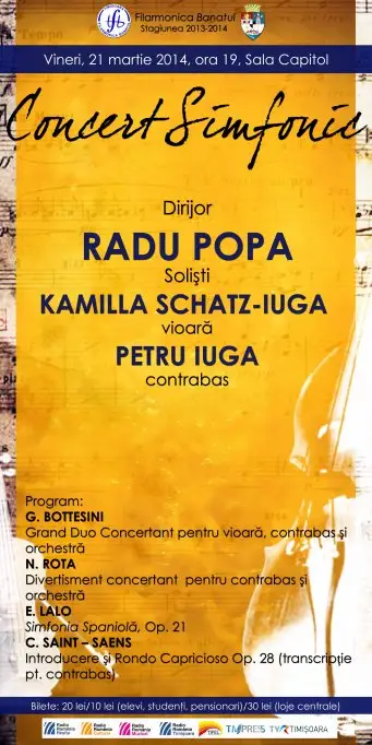 Concert cu Petru Iuga si Kamilla Schatz Iuga