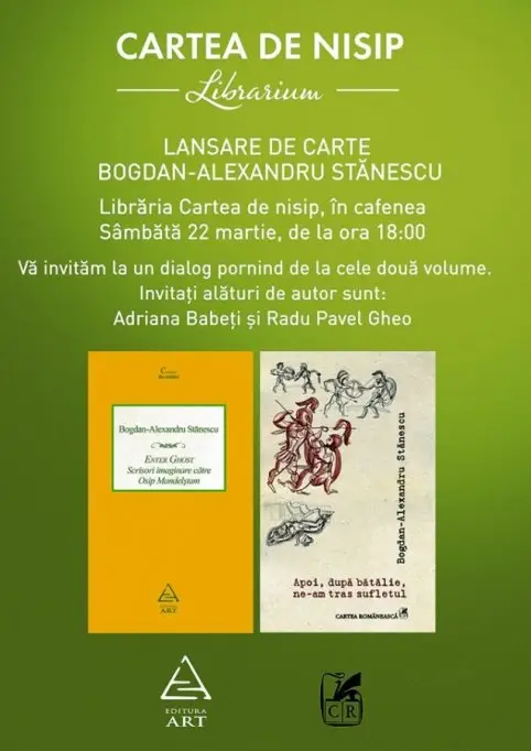 Lansare de carte Bogdan Alexandru Stanescu