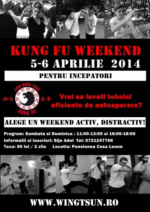 Kung Fu weekend - Curs de autoaparare pentru incepatori