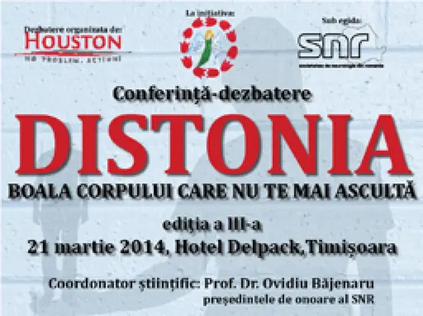 Conferinta medicala „Distonia, boala corpului care nu te mai asculta” (editia a-III-a)