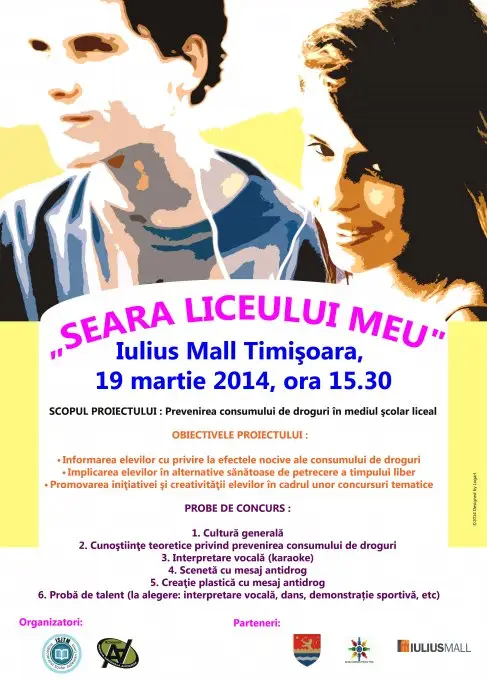 Proiect educational cu tematica antidrog, la Iulius Mall