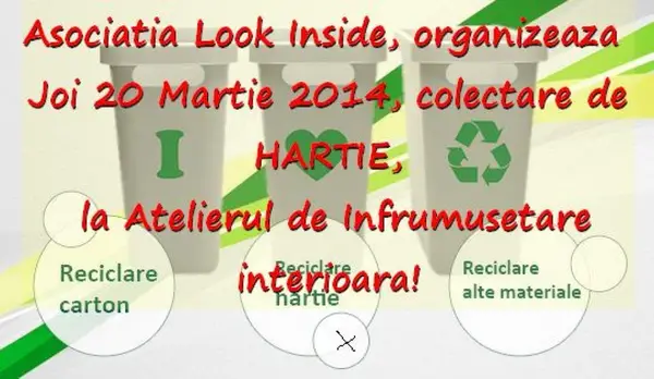 Datorita tie...putem face o bucurie! - Reciclam si ajutam pe cineva!