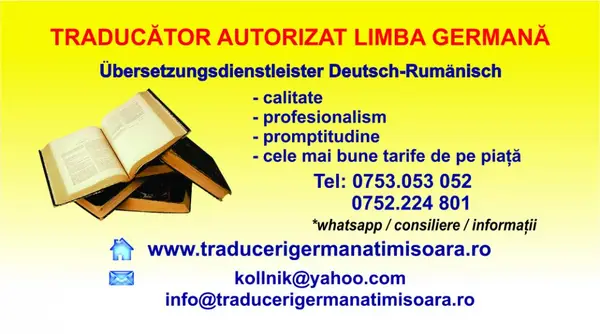 Traducator autorizat Germana