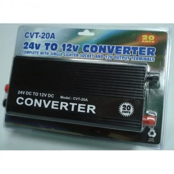 Convertor de tensiune 24V - 12V 20A