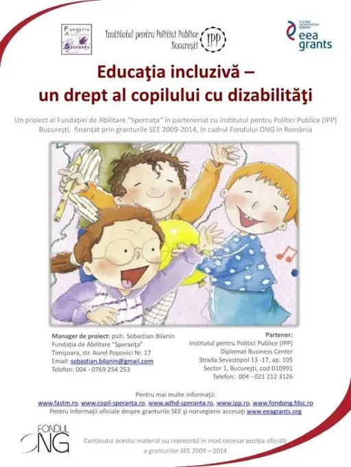 Eveniment de lansare a proiectului "Educatia incluziva - un drept al copilului cu dizabilitati"