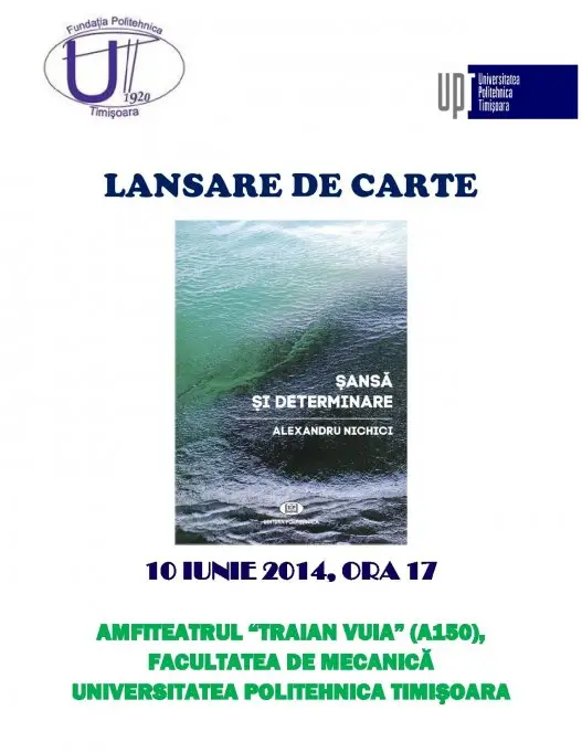 Lansare de carte: Sansa si determinare
