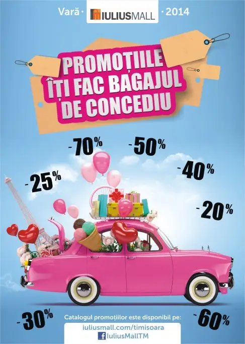 La Iulius Mall Timisoara, promotiile iti fac bagajul de concediu