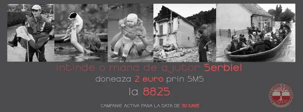 Expozitie umanitara pentru ajutorarea sinistratilor din Serbia
