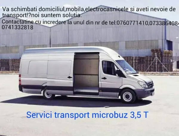 Transport marfa microbuz 3,5 t