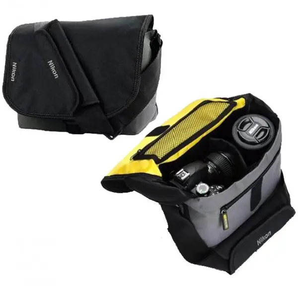 Geanta Nikon perfecta pentru un DSLR cu obiectiv