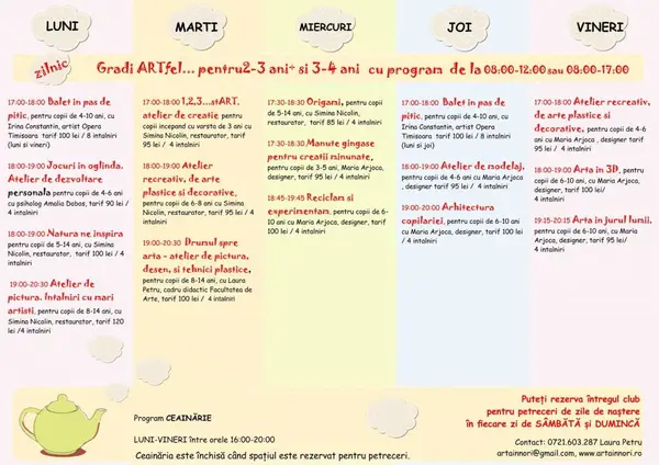 Ateliere Arta in nori