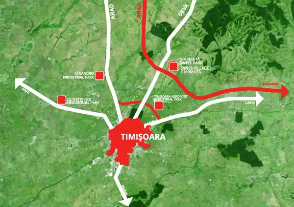 Dezvoltari imobiliare pe 128 de hectare in nordul Timisoarei