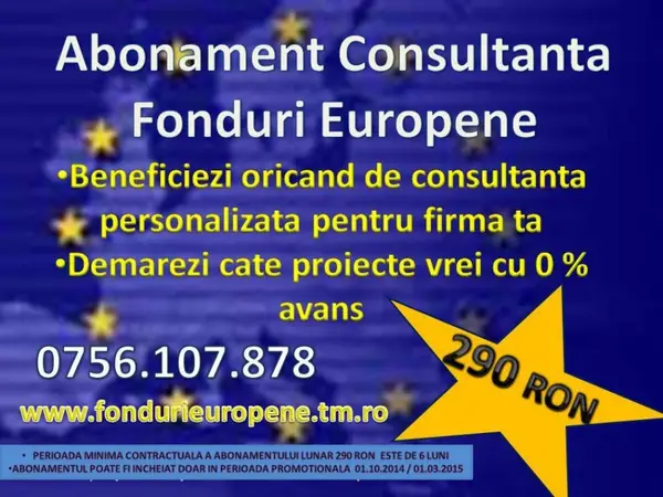 Abonament Consultanta Fonduri Europene