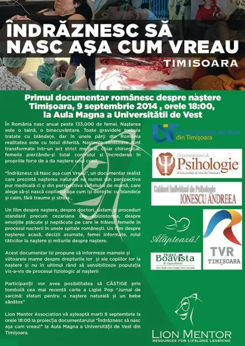 "Indraznesc sa nasc asa cum vreau!"