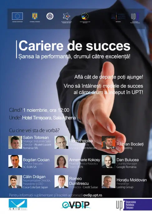 Cariere de succes. Sansa la performanta, drumul catre excelenta