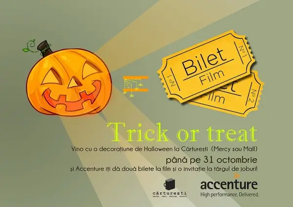 Trick or treat si mergi la film!
