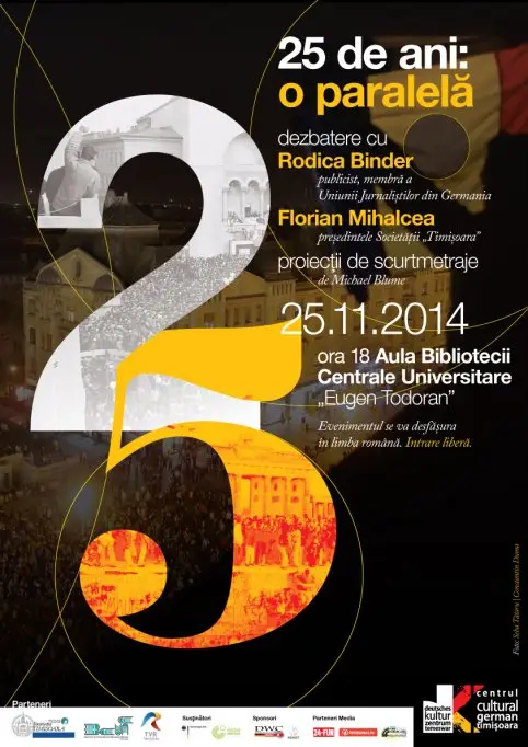 25 de ani: o paralela - dezbatere cu Rodica Binder