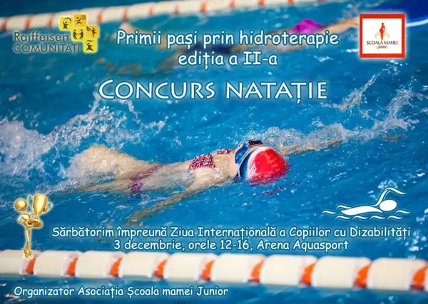 Concurs natatie pentru copiii cu dizabilitati