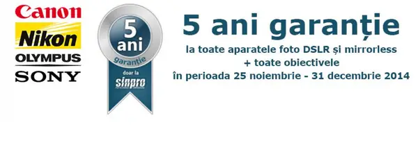 5 ani Garantie la SinPRO!