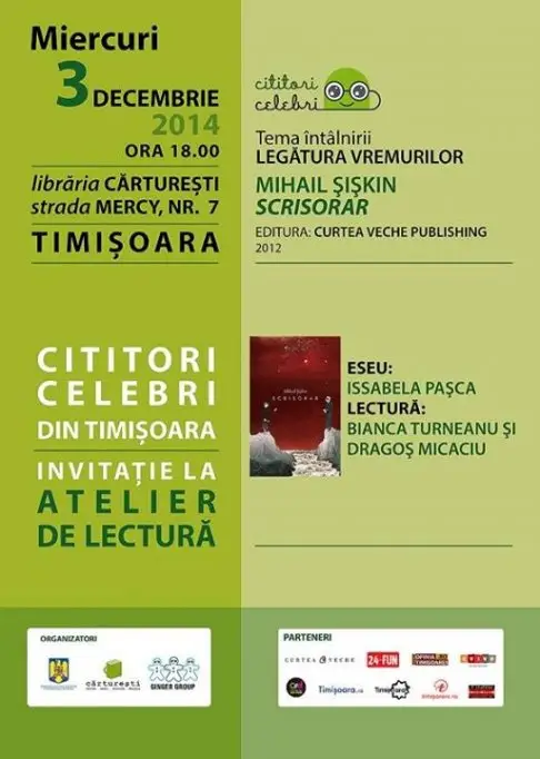In cautarea cititorilor celebri @ Atelier de lectura la Timisoara
