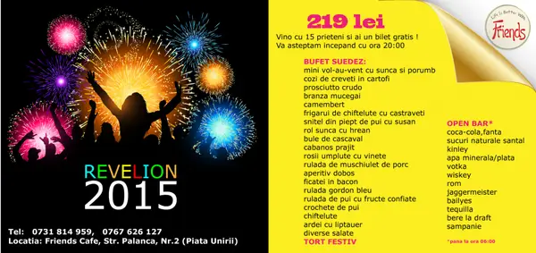 Revelion 2015 Friends Piata Unirii