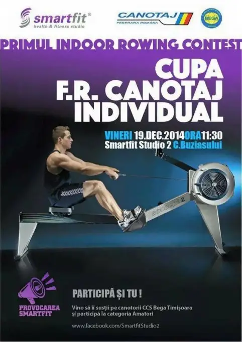 Concurs de indoor rowing la SmartFit Studio 2