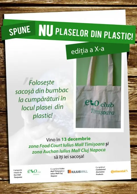 Spune NU plaselor din plastic!