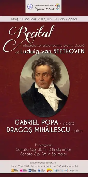 Concert simfonic pian si vioara