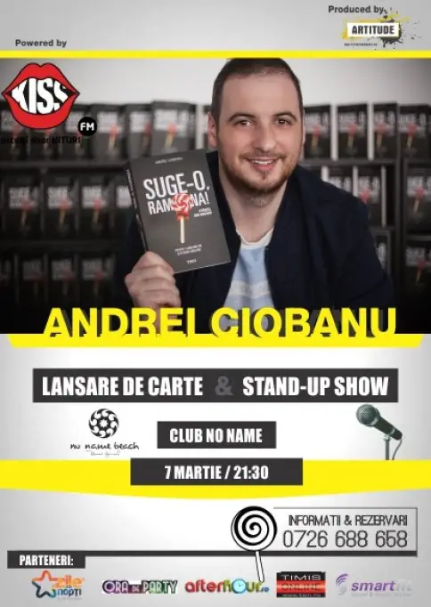 Andrei Ciobanu - stand-up comedy si lansare de carte