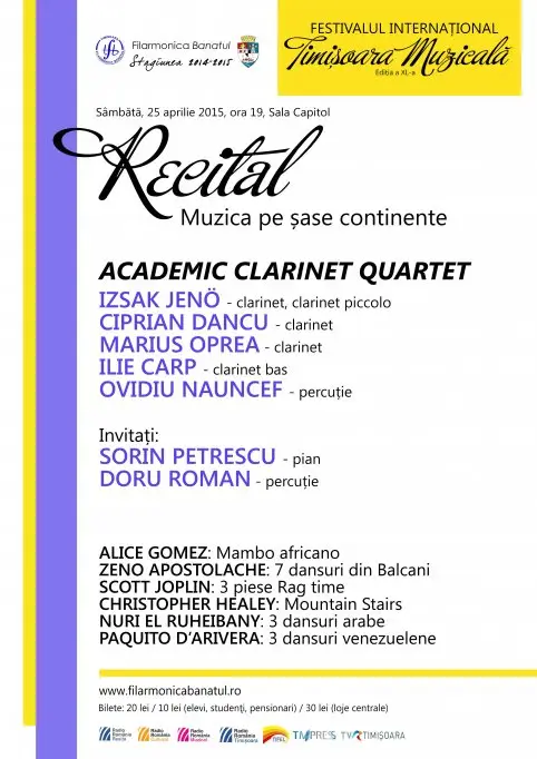 Recital Muzica pe sase continente