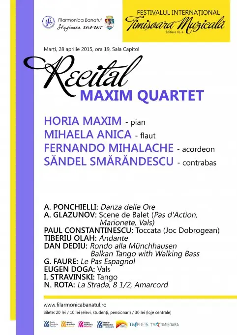 Recital Maxim Quartet