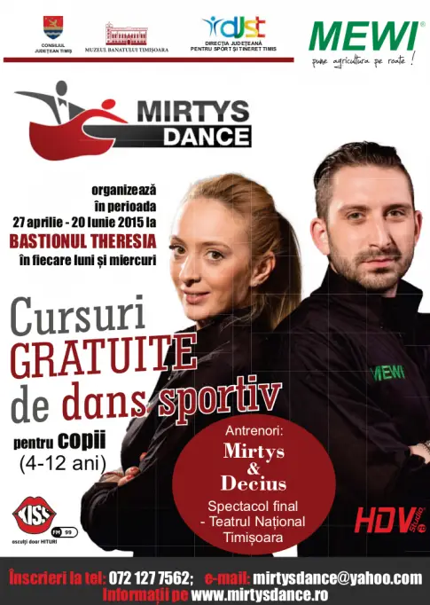 Cursuri GRATUITE de dans sportiv