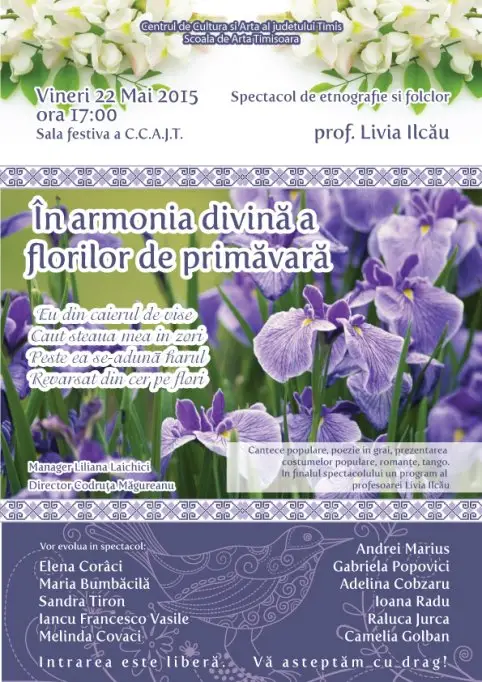 In armonia divina a florilor de primavara