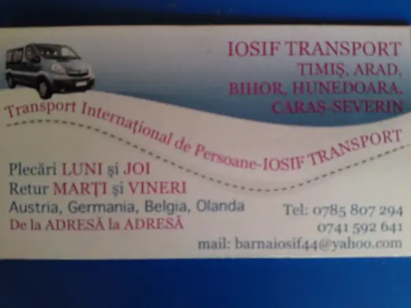 Transport Persoane si Colete in Austria si Germania