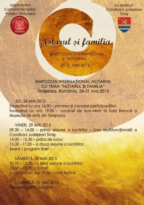 Simpozion International Notarial cu tema "Notarul si Familia"