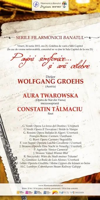 Pagini simfonice si arii celebre