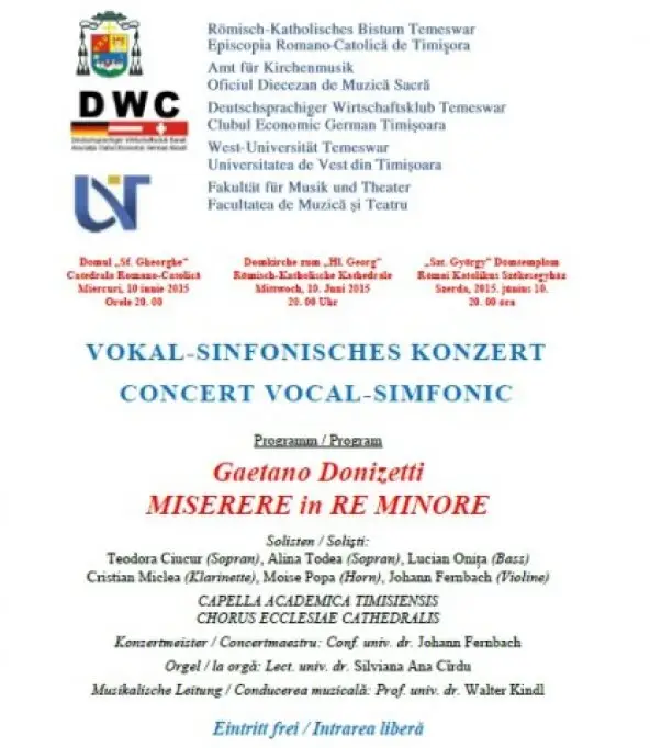 Concert „Miserere in Re Minor“