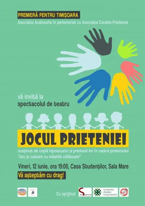 Jocul Prieteniei - Spectacol de teatru cu copii hipoacuzici