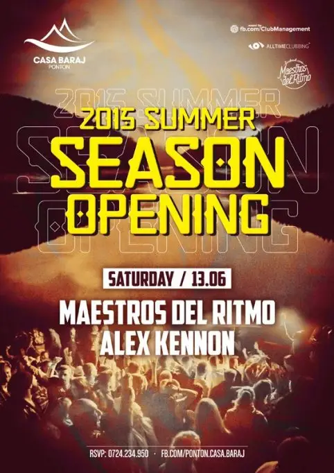 Summer Season Opening la Ponton Casa Baraj