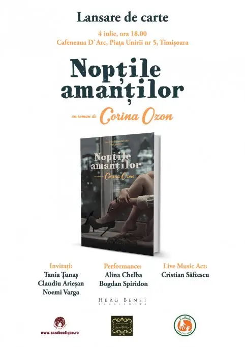Lansare de carte: Zilele amantilor si Noptile amantilor de Corina Ozon