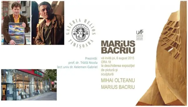 Expozitie de pictura (Mihai Teodor Olteanu) si expozitie de sculptura (Marius Bacriu)