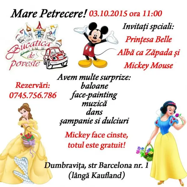 Petrecere de inaugurare, invitati speciali.... toti copiii