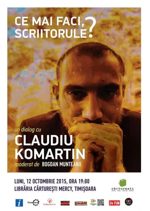 Claudiu Komartin invitat la "Ce mai faci, scriitorule?"