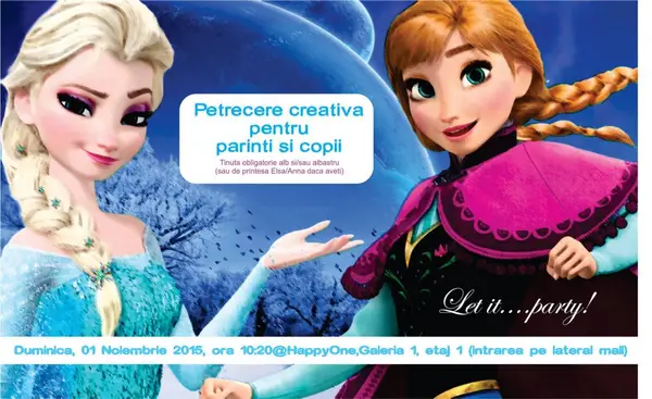 Petrecere creativa tematica pentru parinti si copii FROZEN (2)